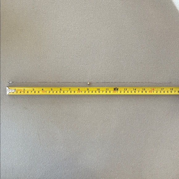 925 Sterling Silver Box Chain Gold Teardrop Pendant 16” 18” Necklace Italy - Picture 9 of 10